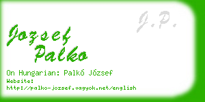 jozsef palko business card